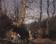 Ferdinand Georg Waldmuller Early Spring in the Vienna Woods oil painting artist
